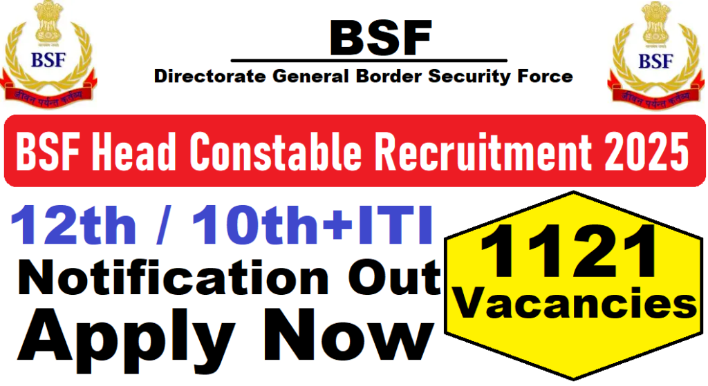 BSF RO RM Recruitment 2025 Apply Now , ITI, 12th latest vacancy 2025 ‣ Anil Sir ITI