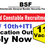 BSF RO RM Recruitment 2025 Apply Now , ITI, 12th latest vacancy 2025 ‣ Anil Sir ITI