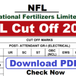 NFL Cut Off 2025, Direct Download PDF, Check Details Now ‣ Anil Sir ITI