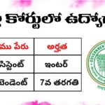 తెలంగాణ జిల్లా కోర్టులో ఉద్యోగాలకు దరఖాస్తులు ఆహ్వానం