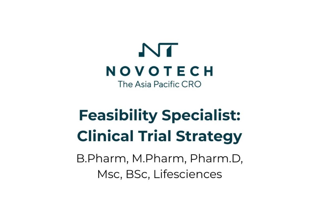Feasibility Specialist Job at Novotech